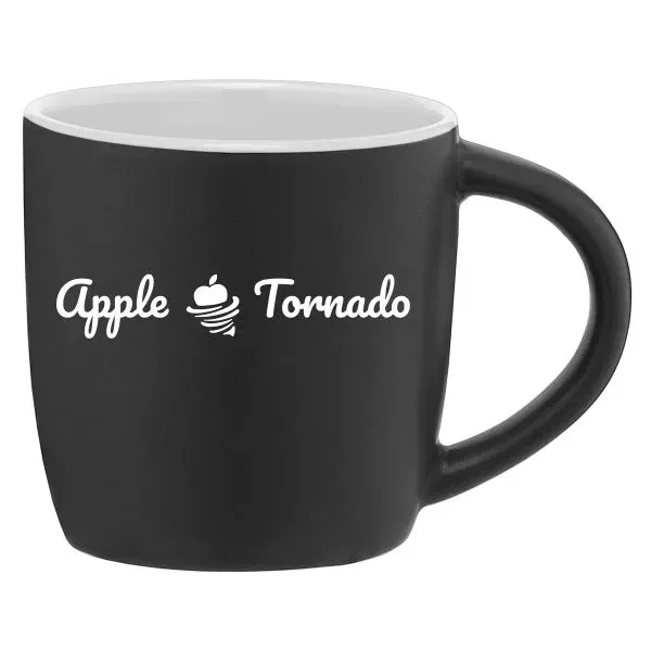 Custom Zanzibar - 12 oz. Matte Black Ceramic Mug with ColorPop