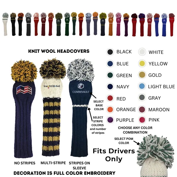 Sunfish Knit Driver Head Cover