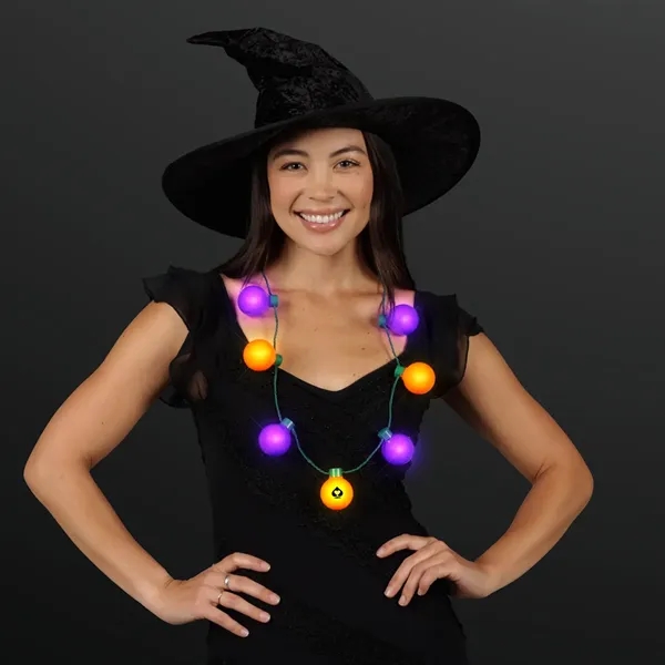 Halloween Light Globes Party Necklace - Halloween Light Globes Party Necklace - Image 3 of 3