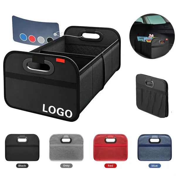 Collapsible 2 Compartment Car Organizers 300D Oxford cloth - Collapsible 2 Compartment Car Organizers 300D Oxford cloth - Image 0 of 4