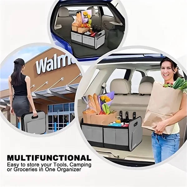 Collapsible Multi-Compartment Car Organizers - Collapsible Multi-Compartment Car Organizers - Image 4 of 5