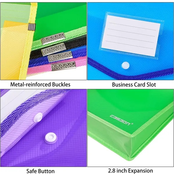 Waterproof Plastic A4 Size Document File Folder with Label - Waterproof Plastic A4 Size Document File Folder with Label - Image 1 of 2