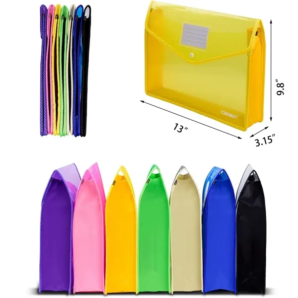 Waterproof Plastic A4 Size Document File Folder with Label - Waterproof Plastic A4 Size Document File Folder with Label - Image 2 of 2