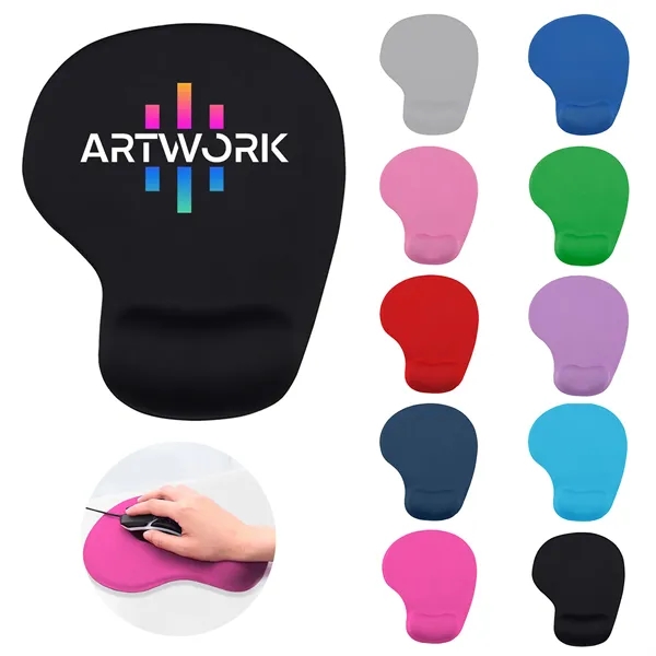 Ergonomic Wrist Rest Gel Mouse Pad with Non-slip Base - Ergonomic Wrist Rest Gel Mouse Pad with Non-slip Base - Image 0 of 10