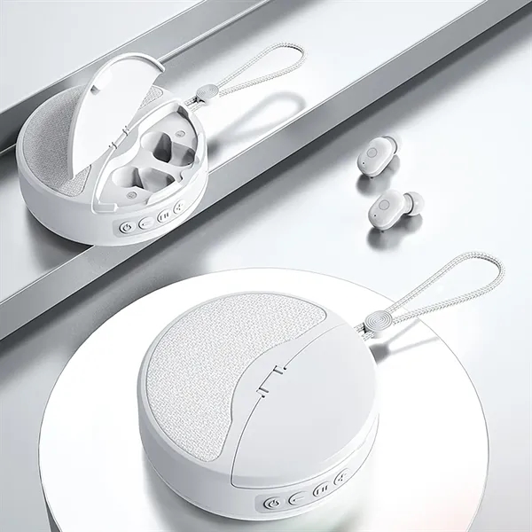 2 in 1 rechargeable wireless earbuds bluetooth speaker combo - 2 in 1 rechargeable wireless earbuds bluetooth speaker combo - Image 3 of 6