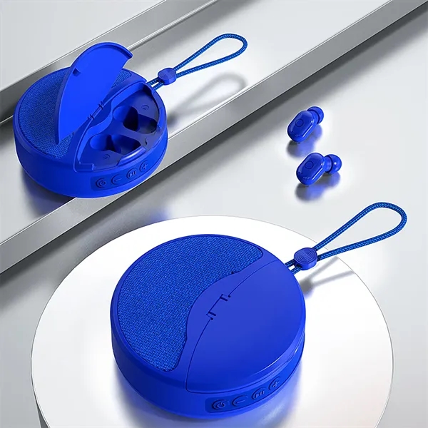 2 in 1 rechargeable wireless earbuds bluetooth speaker combo - 2 in 1 rechargeable wireless earbuds bluetooth speaker combo - Image 4 of 6