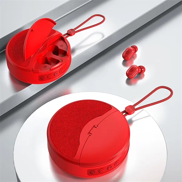 2 in 1 rechargeable wireless earbuds bluetooth speaker combo - 2 in 1 rechargeable wireless earbuds bluetooth speaker combo - Image 6 of 6