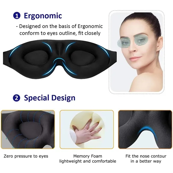 3D Sleep Eye Mask - 3D Sleep Eye Mask - Image 1 of 4