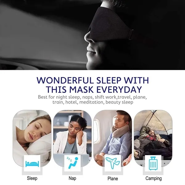 3D Sleep Eye Mask - 3D Sleep Eye Mask - Image 2 of 4