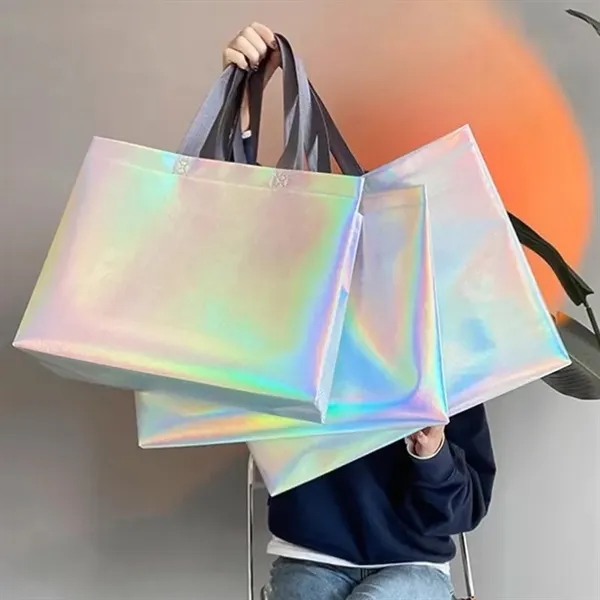 Glossy Reusable Grocery Bags - Glossy Reusable Grocery Bags - Image 1 of 7
