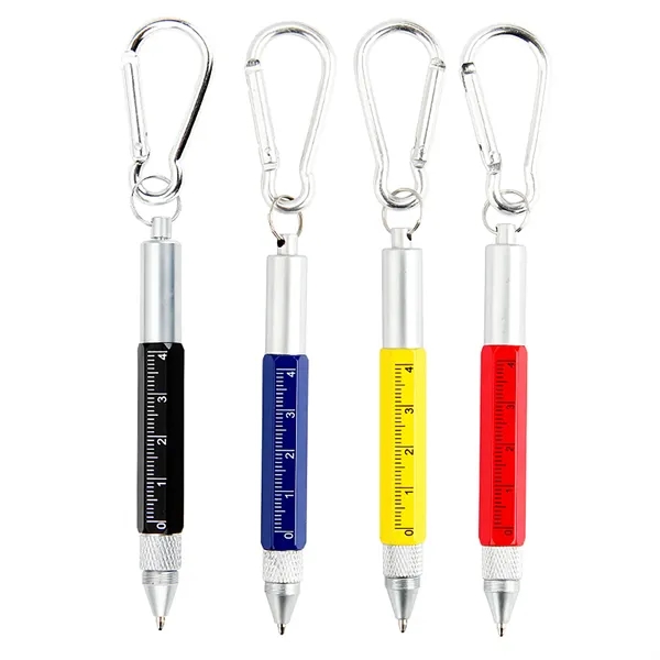5 in 1 Multi-Tool Touch Screen Sturdy Metal Ballpoint Pen - 5 in 1 Multi-Tool Touch Screen Sturdy Metal Ballpoint Pen - Image 1 of 5