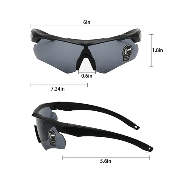 Outdoor Windproof Sports Cycling Hiking Fishing Sunglasses - Outdoor Windproof Sports Cycling Hiking Fishing Sunglasses - Image 1 of 1