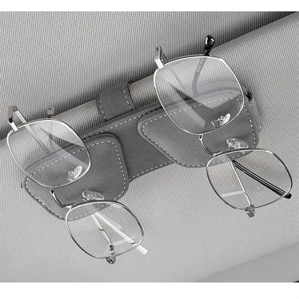 Non-slip Soft Magnetic Universal Car Visor Sunglasses Holder - Non-slip Soft Magnetic Universal Car Visor Sunglasses Holder - Image 2 of 2