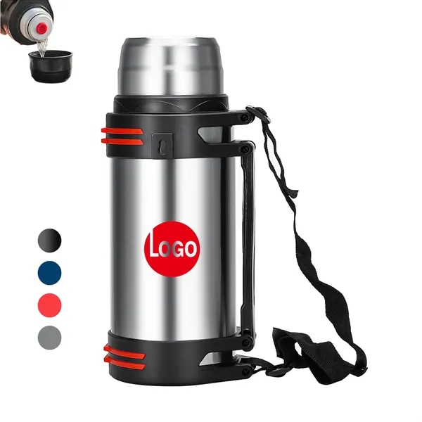 34oz Insulated Wide Mouth Thermos With Adjustable Strap - 34oz Insulated Wide Mouth Thermos With Adjustable Strap - Image 0 of 4
