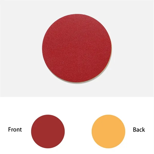 PU Leather Insulated Round Coasters Double Sided MOQ50pcs - PU Leather Insulated Round Coasters Double Sided MOQ50pcs - Image 6 of 11