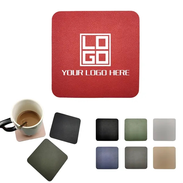 PU Leather Insulated Square Coaster MOQ50pcs - PU Leather Insulated Square Coaster MOQ50pcs - Image 0 of 7