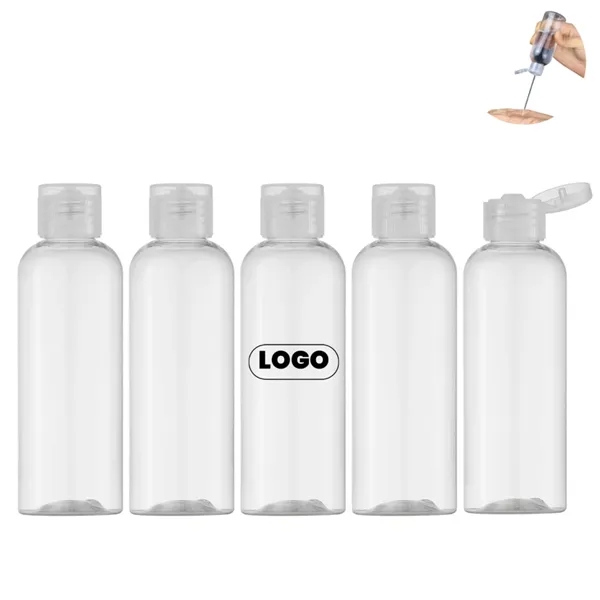 1.7oz Plastic Empty Squeeze Bottles with Flip Cap Hand - 1.7oz Plastic Empty Squeeze Bottles with Flip Cap Hand - Image 0 of 3