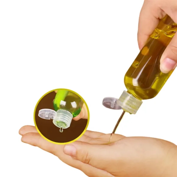 1.7oz Plastic Empty Squeeze Bottles with Flip Cap Hand - 1.7oz Plastic Empty Squeeze Bottles with Flip Cap Hand - Image 1 of 3