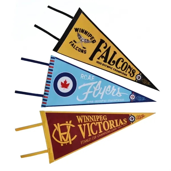 8x18" Sublimated Felt Pennant Flag-Full Color/Edge-edge - 8x18" Sublimated Felt Pennant Flag-Full Color/Edge-edge - Image 0 of 0