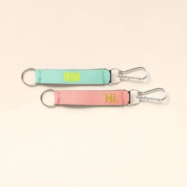 NEOPRENE KEY HOLDER WITH CARABINER - NEOPRENE KEY HOLDER WITH CARABINER - Image 0 of 4
