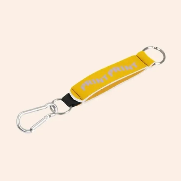 NEOPRENE KEY HOLDER WITH CARABINER - NEOPRENE KEY HOLDER WITH CARABINER - Image 3 of 4
