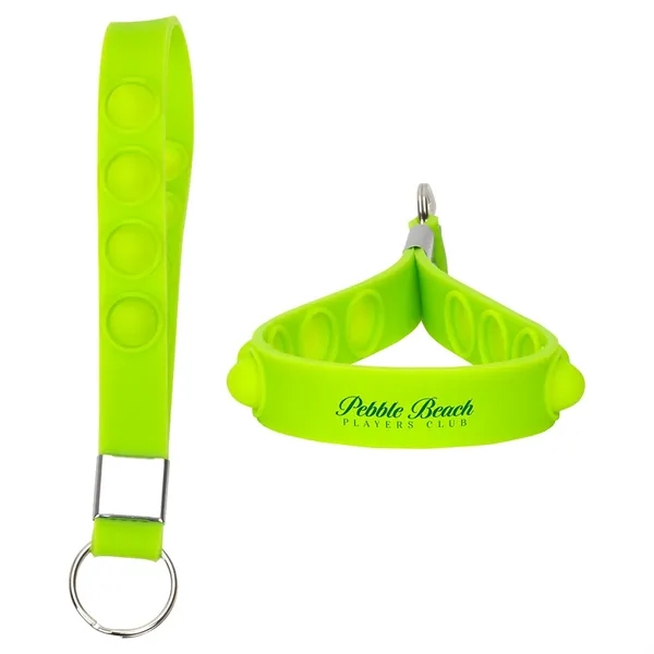 Push Pop Stress Reliever Keychain - Push Pop Stress Reliever Keychain - Image 4 of 13