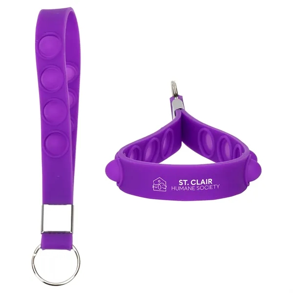 Push Pop Stress Reliever Keychain - Push Pop Stress Reliever Keychain - Image 8 of 13