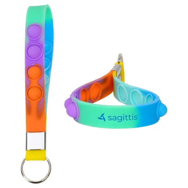 Push Pop Stress Reliever Keychain - Push Pop Stress Reliever Keychain - Image 11 of 13