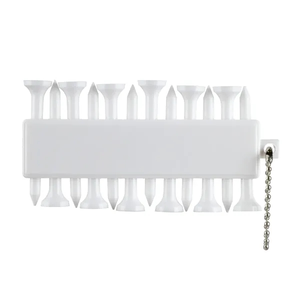 12 Plastic Golf Tee and Marker Pack w/Beaded Chain - 12 Plastic Golf Tee and Marker Pack w/Beaded Chain - Image 3 of 3