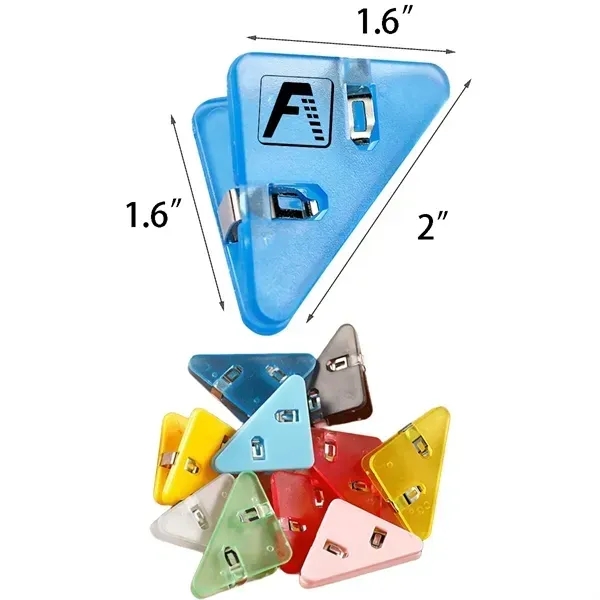 Triangular Transparent File Corner Clip - Triangular Transparent File Corner Clip - Image 0 of 1