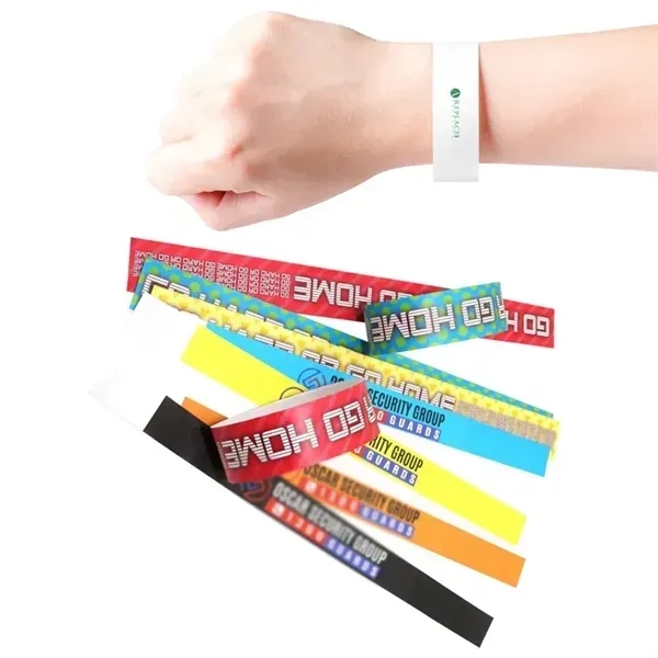 Custom Full color Paper Wristbands - Custom Full color Paper Wristbands - Image 0 of 2