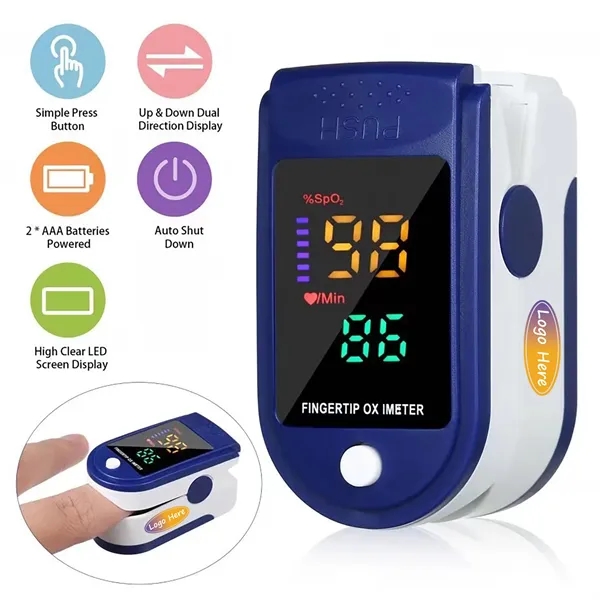 Fingertip Pulse Oximeter Blood Oxygen Saturation Monitor - Fingertip Pulse Oximeter Blood Oxygen Saturation Monitor - Image 0 of 3