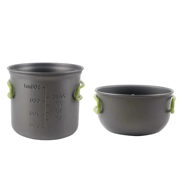 2 aluminum nonstick pans and spoon, fork, knife - 2 aluminum nonstick pans and spoon, fork, knife - Image 7 of 7