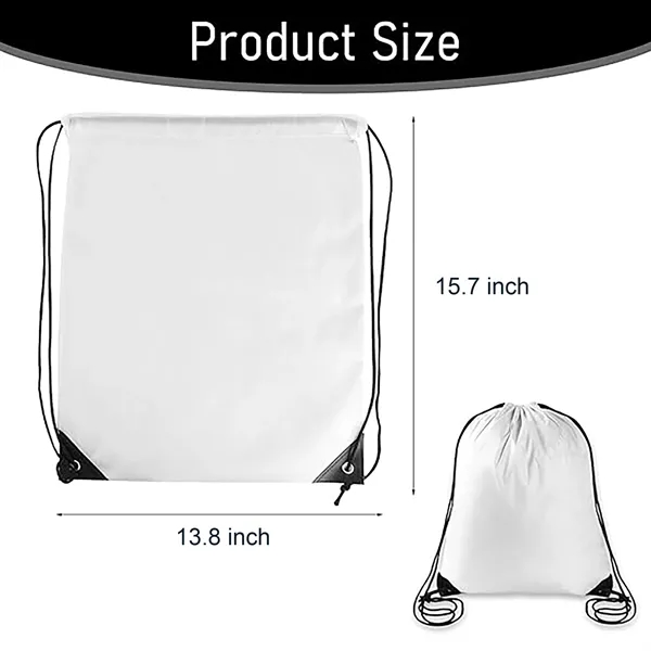 Polyester Drawstring Bag - Polyester Drawstring Bag - Image 1 of 4