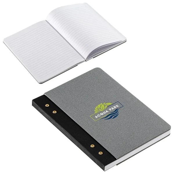 Custom Executive FSC® Journal with Textured Grommet Spine