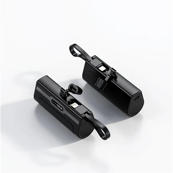 2 In 1 5000mAh Mini Phone Quick Power Bank - 2 In 1 5000mAh Mini Phone Quick Power Bank - Image 1 of 4