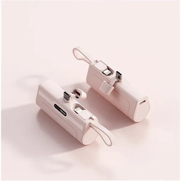 2 In 1 5000mAh Mini Phone Quick Power Bank - 2 In 1 5000mAh Mini Phone Quick Power Bank - Image 2 of 4