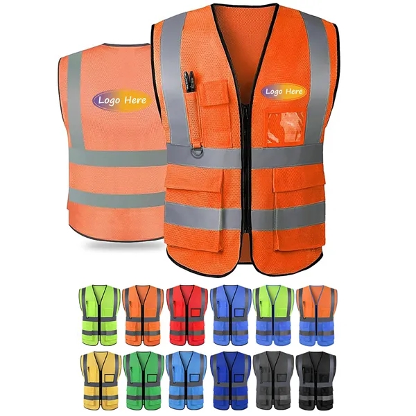 High Visibility Reflective Safety Vest - High Visibility Reflective Safety Vest - Image 0 of 4