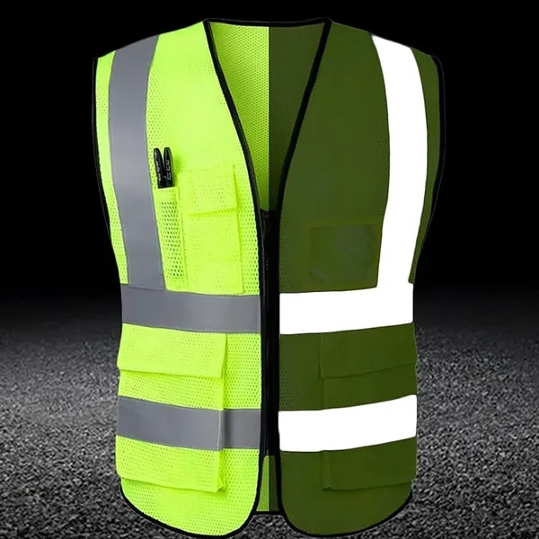 High Visibility Reflective Safety Vest - High Visibility Reflective Safety Vest - Image 1 of 4