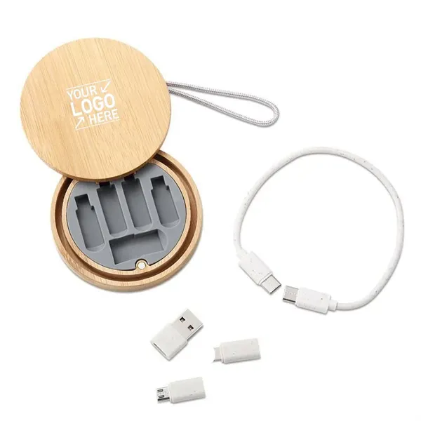 Multi USB Adapter Kit with Bamboo Organizer - Multi USB Adapter Kit with Bamboo Organizer - Image 0 of 3