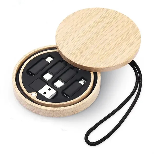 Multi USB Adapter Kit with Bamboo Organizer - Multi USB Adapter Kit with Bamboo Organizer - Image 2 of 3
