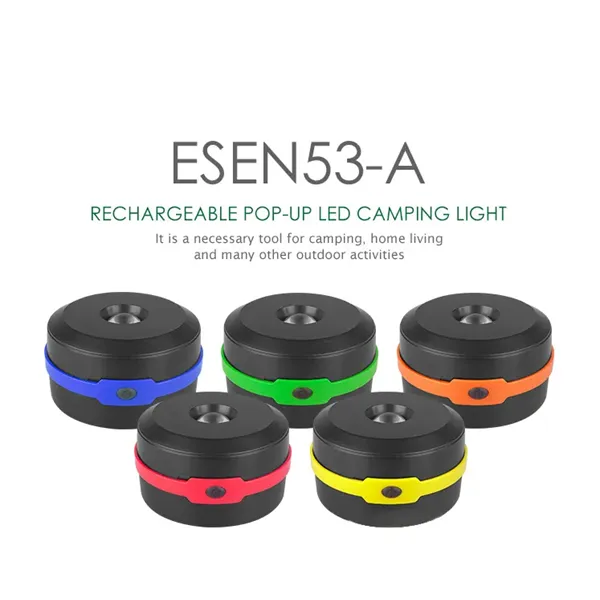 USB Rechargeable LED Folding Camping Light & Solar Charger - USB Rechargeable LED Folding Camping Light & Solar Charger - Image 4 of 8