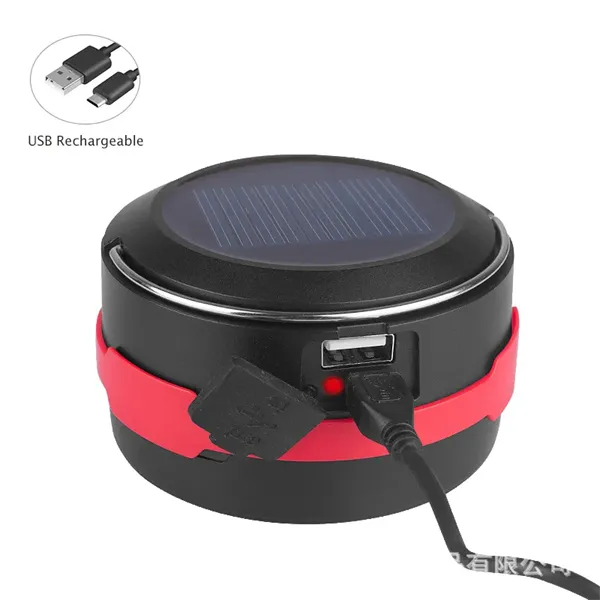 USB Rechargeable LED Folding Camping Light & Solar Charger - USB Rechargeable LED Folding Camping Light & Solar Charger - Image 8 of 8