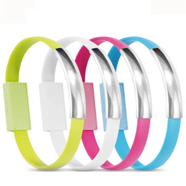 USB Charging Cable Wristband - USB Charging Cable Wristband - Image 1 of 4