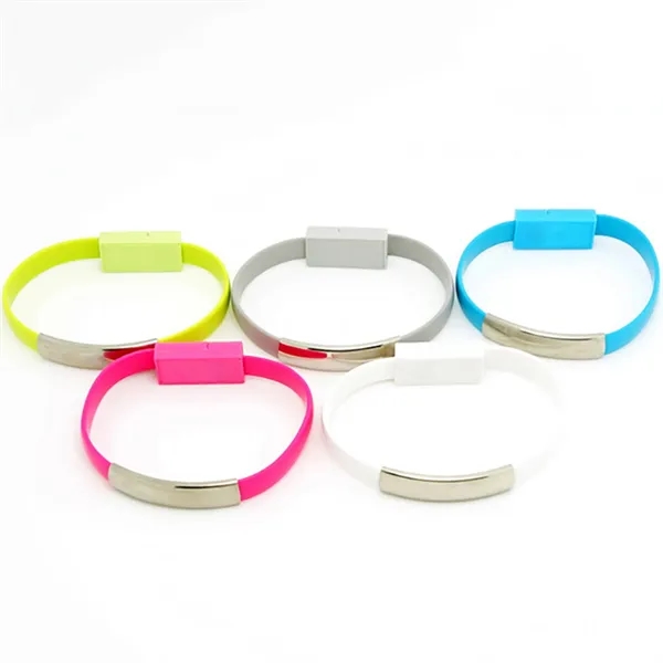 USB Charging Cable Wristband - USB Charging Cable Wristband - Image 3 of 4