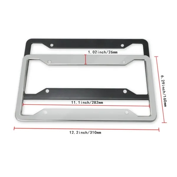 License Plate Frames Stainless Steel - License Plate Frames Stainless Steel - Image 2 of 3
