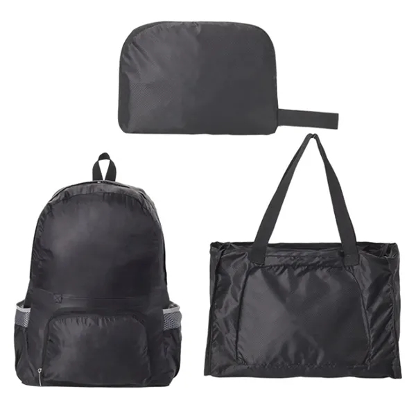 2-in-1 Foldable Backpack Tote Bag - 2-in-1 Foldable Backpack Tote Bag - Image 0 of 10