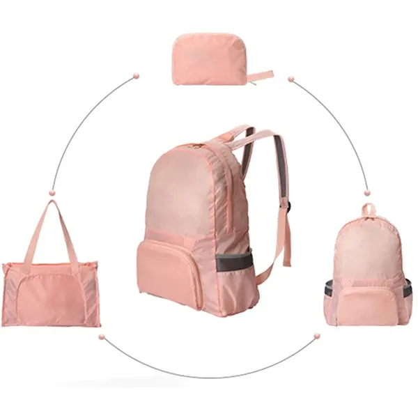 2-in-1 Foldable Backpack Tote Bag - 2-in-1 Foldable Backpack Tote Bag - Image 7 of 10