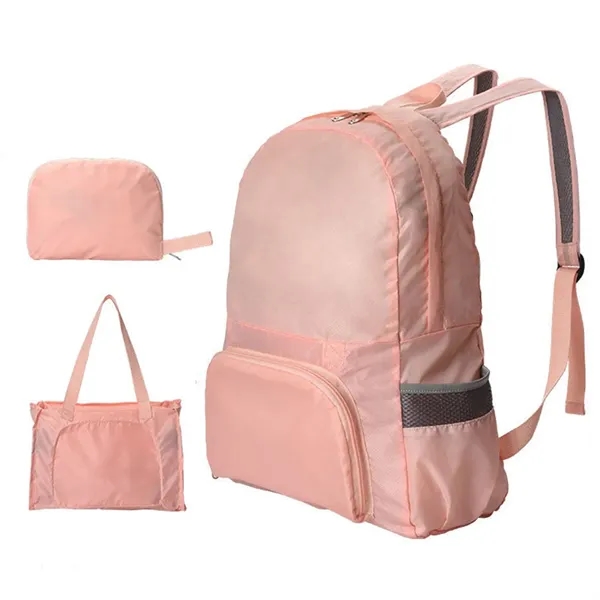 2-in-1 Foldable Backpack Tote Bag - 2-in-1 Foldable Backpack Tote Bag - Image 8 of 10