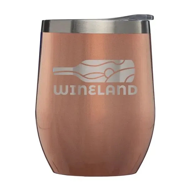 Escape - 11 oz. Double-Wall Stainless Wine Cup - Laser - Escape - 11 oz. Double-Wall Stainless Wine Cup - Laser - Image 4 of 5